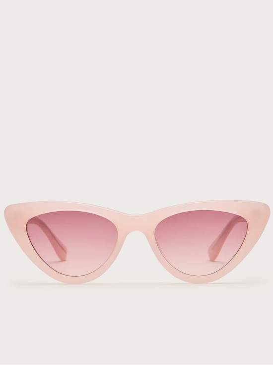 J. Crew Accessories - J. Crew White Rose Bungalow Cat Eye Women's Light Tint UVA Protective Sunglasses